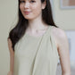 Hera Shell Draped Flowy Top