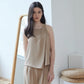 Hera Shell Draped Flowy Top