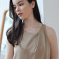 Hera Shell Draped Flowy Top