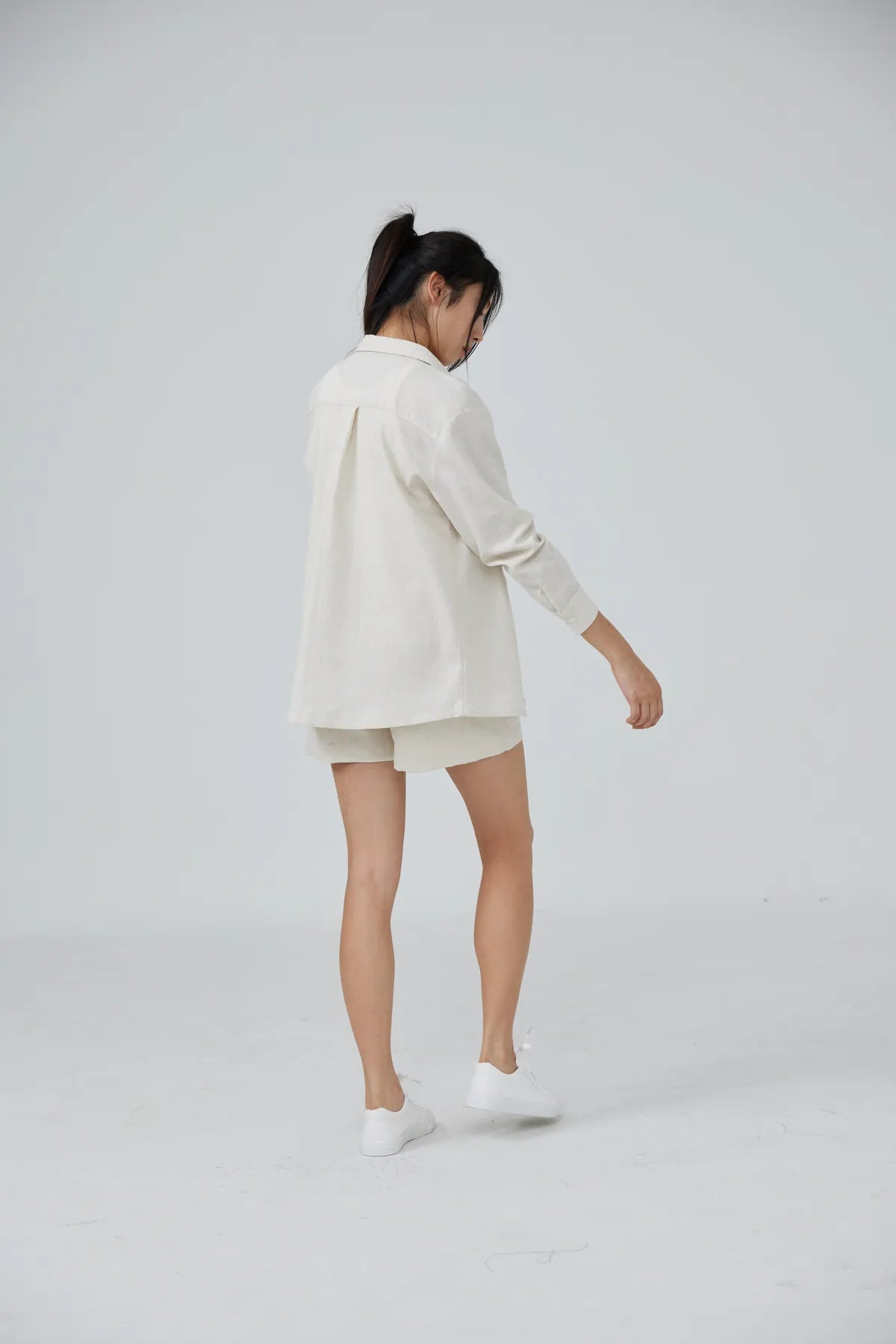 Luna Relaxed Linen Button Down Shirt