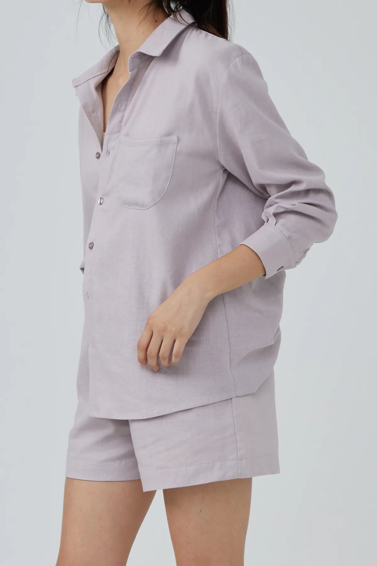 Luna Relaxed Linen Button Down Shirt