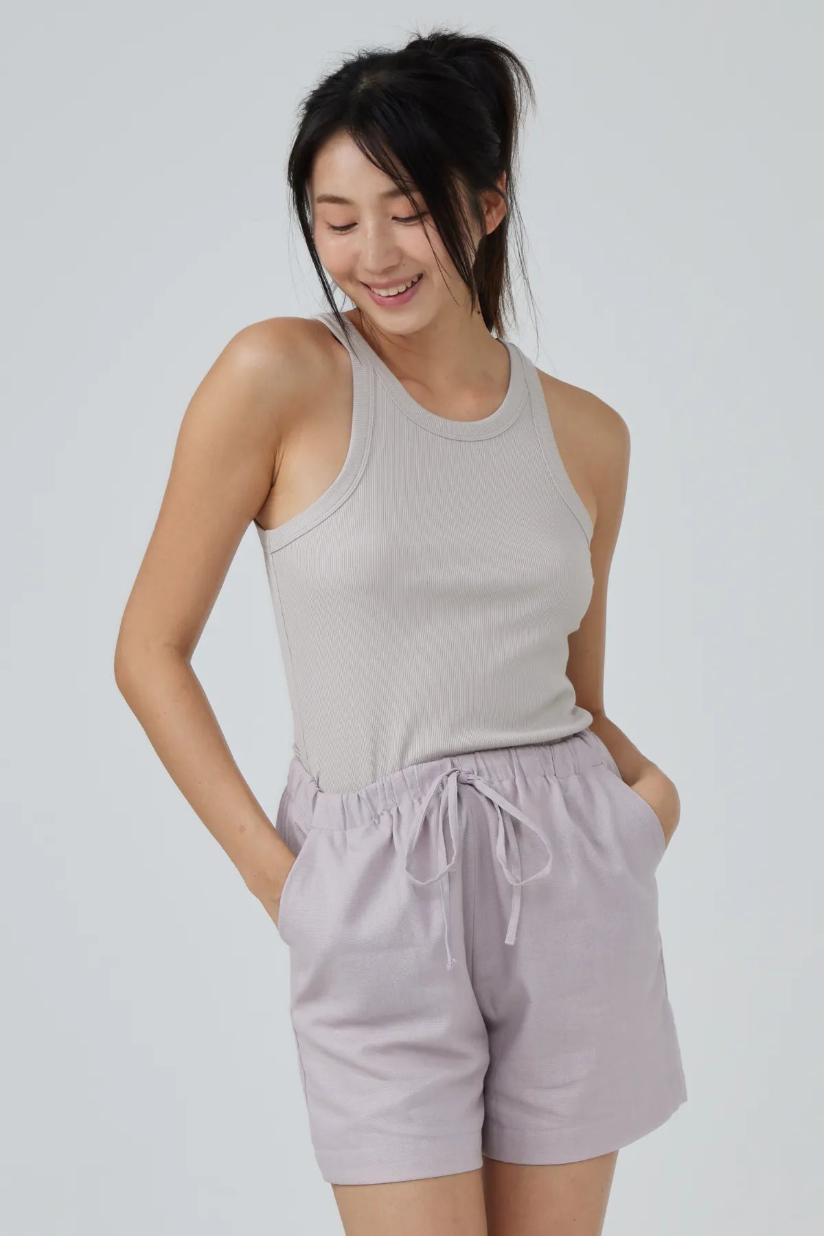 Luna Relaxed Linen Drawstring Shorts