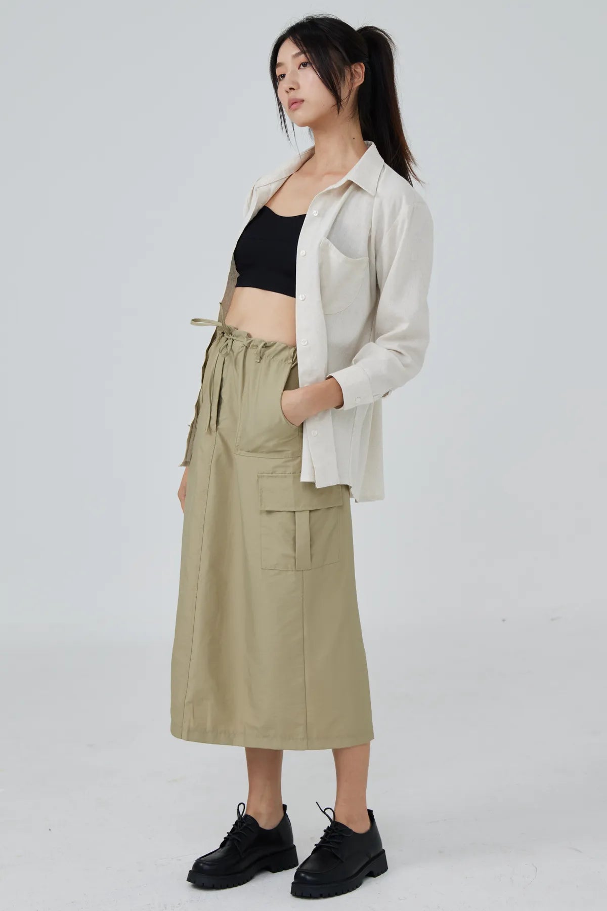 Maxine Parachute Midi Skirt