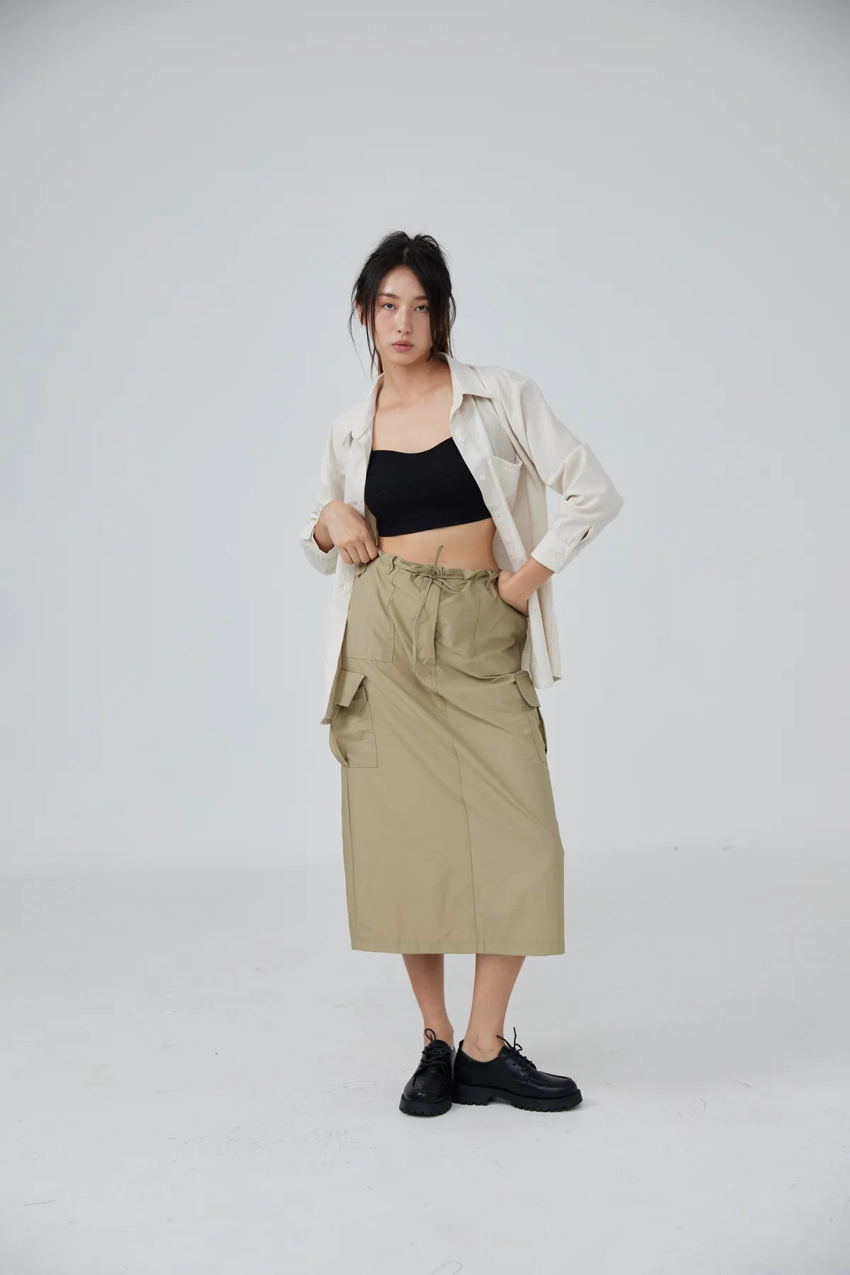 Maxine Parachute Midi Skirt