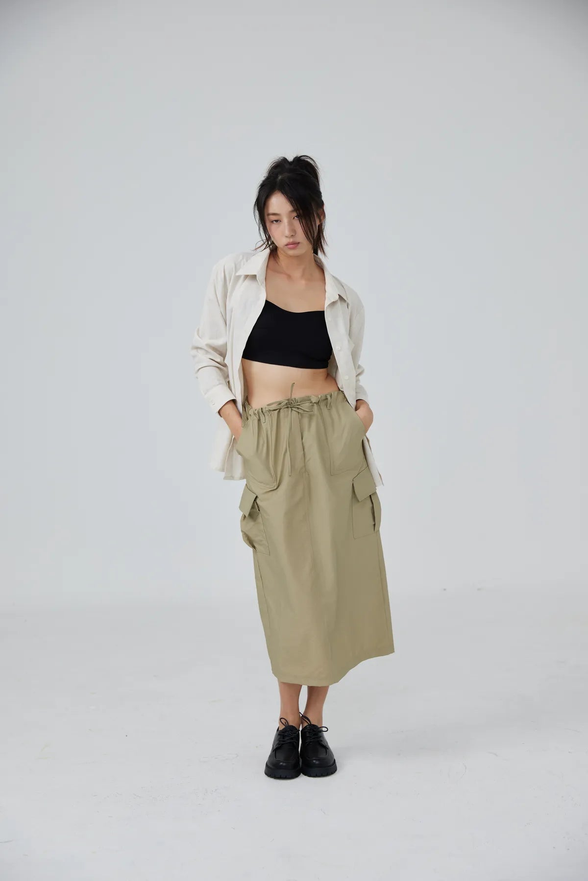 Maxine Parachute Midi Skirt