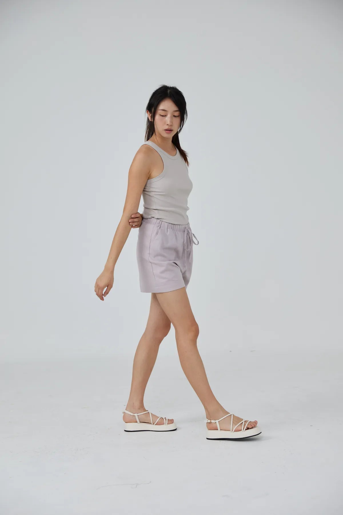 Luna Relaxed Linen Drawstring Shorts